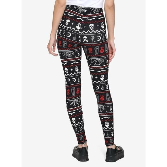 Creepy Fair Isle Leggings (Sz Lg) - Picture 6 of 6